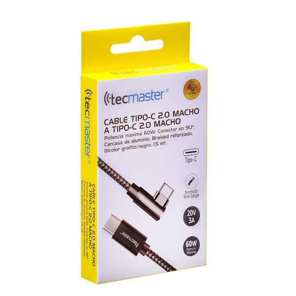 Cable Tipo C a Tipo C 1.5 MT - Tecmaster