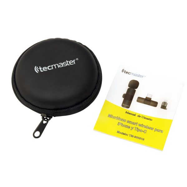 Micrófono Inalámbrico para Smartphones -  Iphone y Android  - Tecmaster