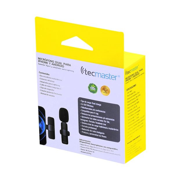 Micrófono Dual para Smartphone - Tecmaster