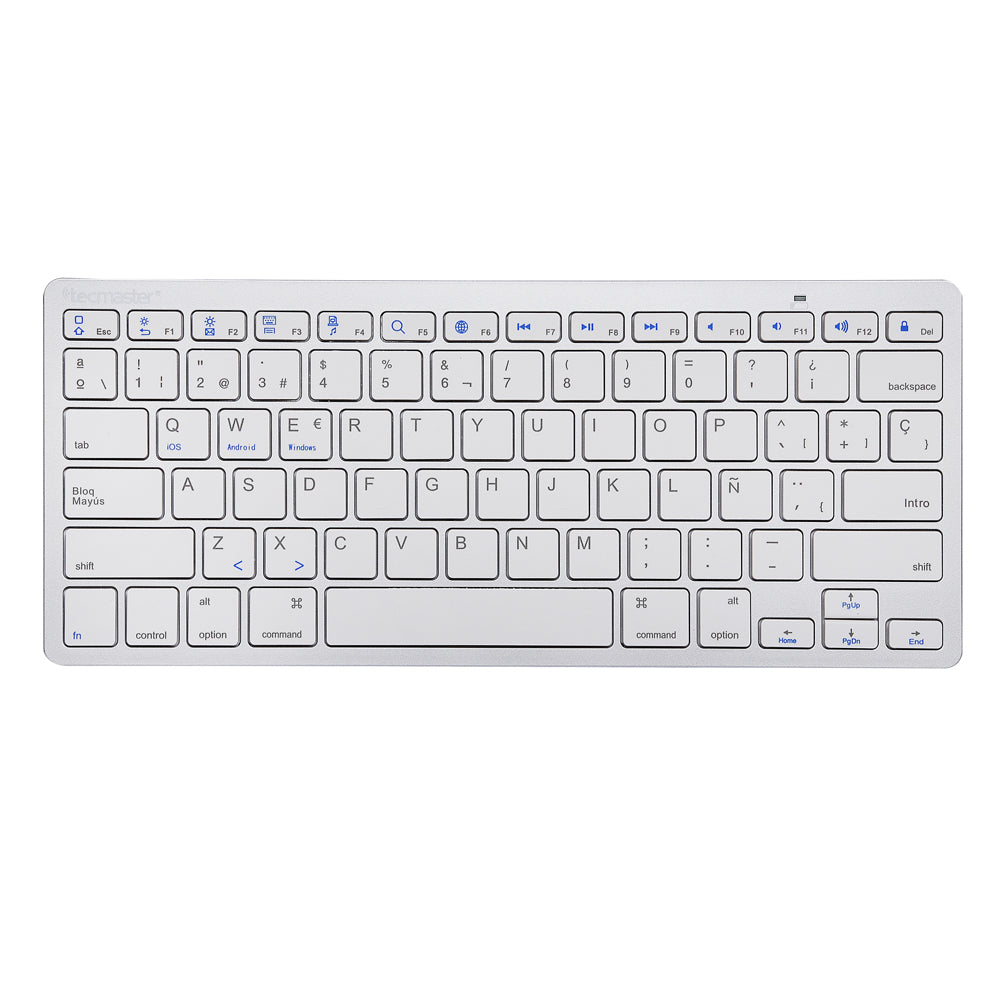 Teclado Bluetooth  Silver - Tecmaster