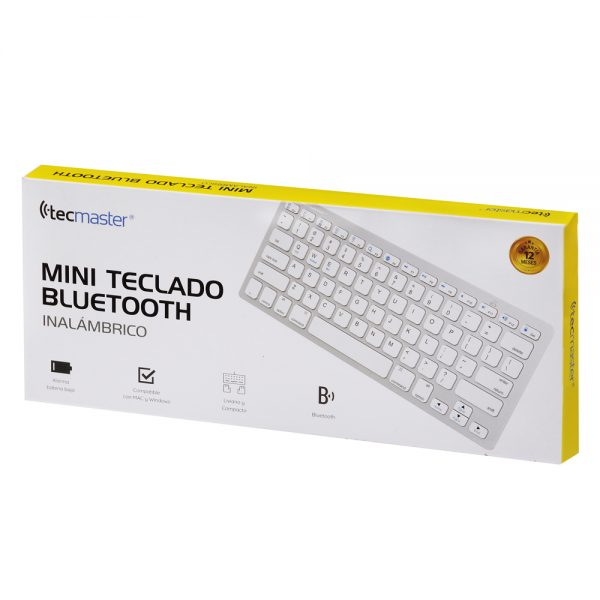 Teclado Bluetooth  Silver - Tecmaster