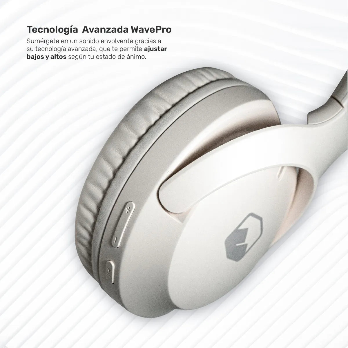 Audifonos Bluetooth Inalambricos Over Ear WavePro - Beige